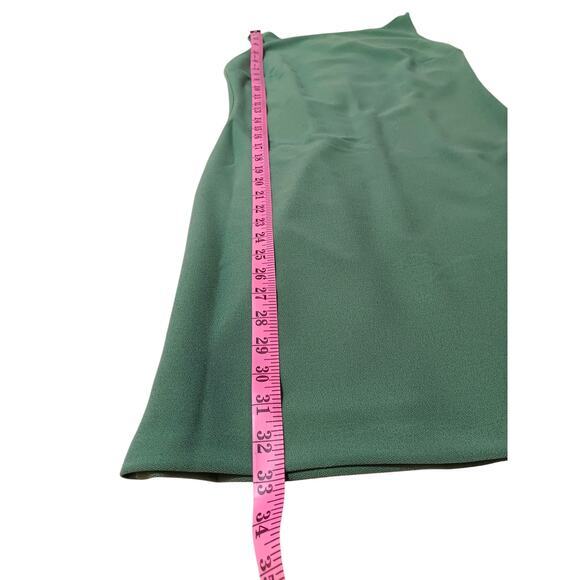 ABERCROMBIE & FITCH Sheath Dress Low Back Straps Party Club Cocktail M Green A&F - Picture 5 of 12
